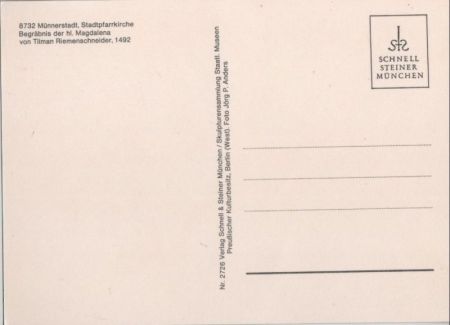 Münnerstadt - Stadtpfarrkirche - Begräbnis von Riemenschneider