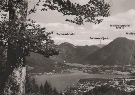 Tegernsee mit Wiessee u. Rottach-Egern - ca. 1965 Tegernsee mit Wiessee u. Rottach-Egern - ca. 1965