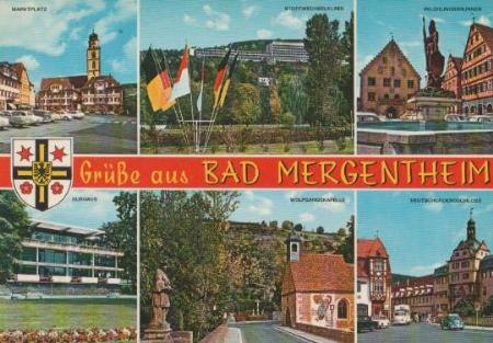 Bad Mergentheim u.a. Marktplatz - ca. 1975 Bad Mergentheim u.a. Marktplatz - ca. 1975