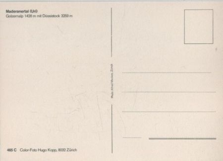 Maderanertal - Schweiz - Golzernalp