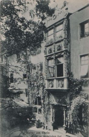 Mainz - Erker im Knebelschen Hof - ca. 1935 Mainz - Erker im Knebelschen Hof - ca. 1935