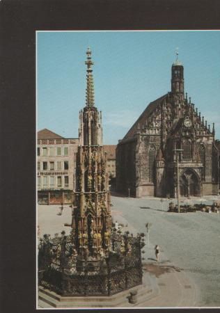 Nürnberg - Frauenkirche und Brunnen - ca. 1985 Nürnberg - Frauenkirche und Brunnen - ca. 1985