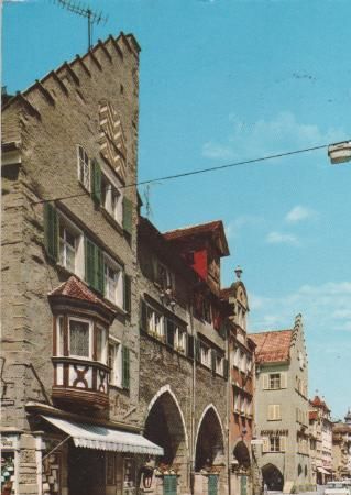 Lindau - Hauptstraße mit Brodlaube - 1976 Lindau - Hauptstraße mit Brodlaube - 1976