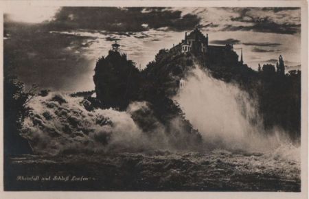 Schweiz - Rheinfall - mit Schloß Laufen - ca. 1950 Schweiz - Rheinfall - mit Schloß Laufen - ca. 1950