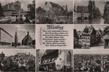 Nürnberg - u.a. Henkersteg - 1958 Nürnberg - u.a. Henkersteg - 1958