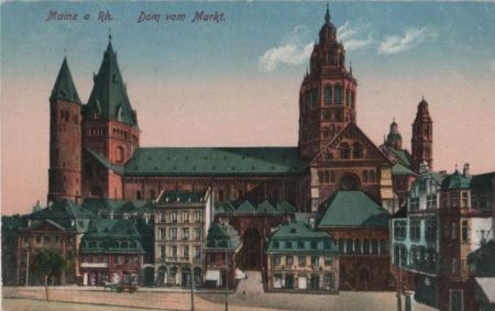 Mainz - Dom vom Markt - ca. 1920 Mainz - Dom vom Markt - ca. 1920