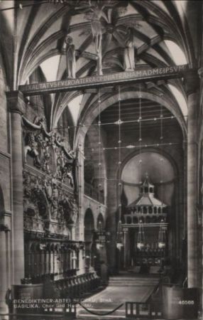 Österreich - Seckau - Benediktiner-Abtei, Chor und Hochaltar - 1960 Österreich - Seckau - Benediktiner-Abtei, Chor und Hochaltar - 1960