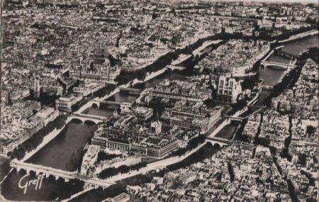 Frankreich - Paris - Vue aerienne - 1957 Frankreich - Paris - Vue aerienne - 1957