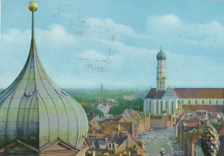 Augsburg - Blick vom Rathaus - 1969 Augsburg - Blick vom Rathaus - 1969