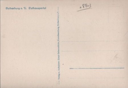 Rothenburg ob der Tauber - Rathausportal