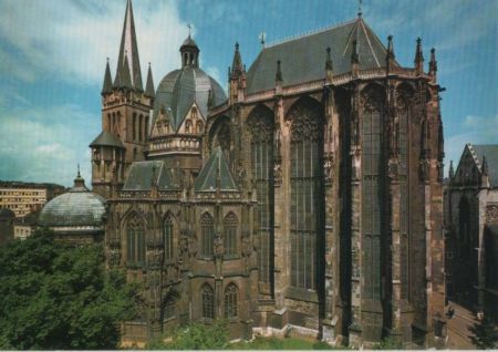Aachen - Dom, Südseite Aachen - Dom, Südseite