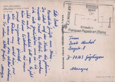 Ibiza - Spanien - Cala d Hort Ibiza - Spanien - Cala d Hort