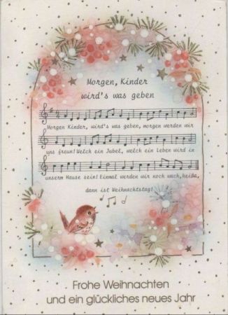 Frohe Weihnachten Liedkarte Frohe Weihnachten Liedkarte