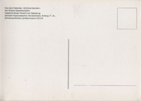 Kaiser Rudolf von Habsburg schöne Kacheln