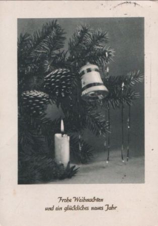 Frohe Weihnachten brennende Kerze Frohe Weihnachten brennende Kerze