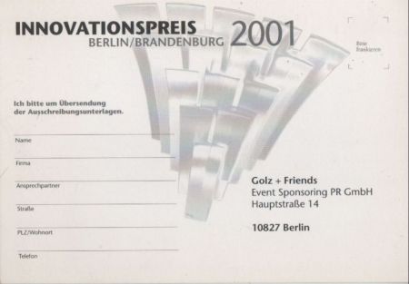 Innovationspreis 2001