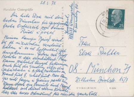 Herzliche Ostergrüße Zweig