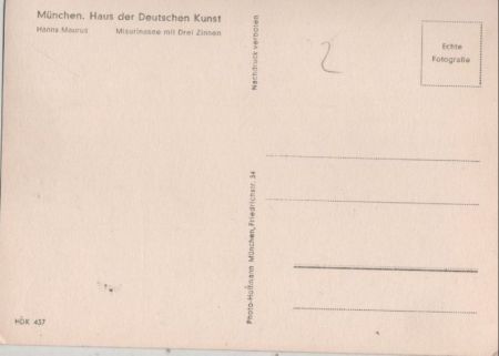 Hanns Maurus Misurinasee mit Drei Zinnen