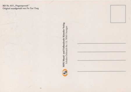 Pinguinparade mundgemalt