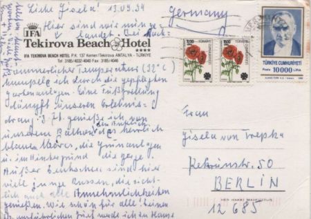 Antalya - Türkei - Tekirova Beach Hotel