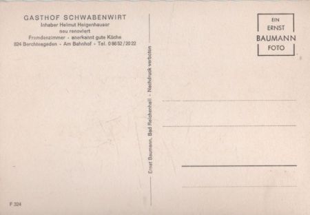 Oppenau-Lierbach - Gasthof Schwabenwirt