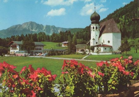 Oberau, Loisach - mit Untersberg Oberau, Loisach - mit Untersberg