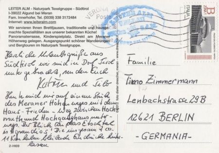 Texelgruppe - Italien - Leiter Alm Texelgruppe - Italien - Leiter Alm