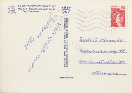 Bretagne - Frankreich - Anker am Strand