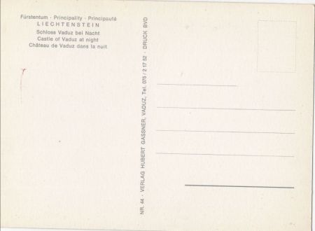 Vaduz - Liechtenstein - Schloss bei Nacht