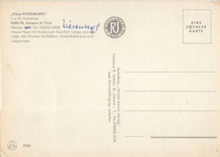Sankt Johann in Tirol - Österreich - Haus Rosemarie