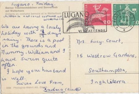 Bern - Schweiz - Trachtenmädchen und Sennenbub