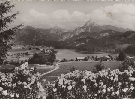 Füssen-Weißensee - Blick auf Füssen Füssen-Weißensee - Blick auf Füssen