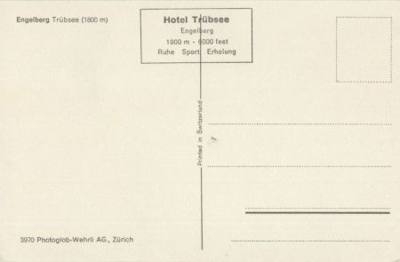 Engelberg - Schweiz - Trübsee