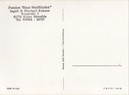 Altenberg-Bärenfels - Haus Waldfrieden