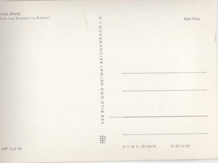 Thale - Blick vom Bodetor Thale - Blick vom Bodetor