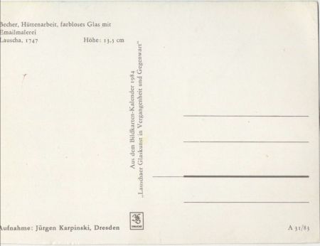 Lauscha - Becher, Hüttenarbeit