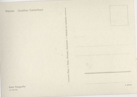 Weimar - Goetehs Gartenhaus