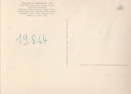 Heilsbronn - Münster, Altartafel