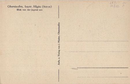 Oberstaufen - Blick von der Jugend aus