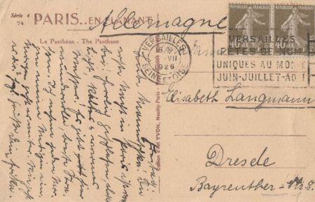 ParisLa Tour-Eiffel - Frankreich - Pantheon