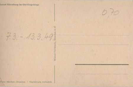 Altenberg-Bärenburg - Winteransicht