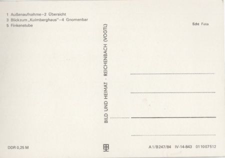 Saalfeld - Gaststätte Kulmberghaus