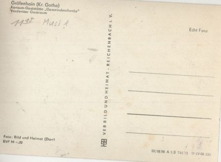 Gräfenhain, Thüringen - Gaststätte Gemeindeschenke