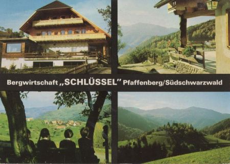 Zell im Wiesental - OT Pfaffenberg - Bergwirtschaft Schlüssel Zell im Wiesental - OT Pfaffenberg - Bergwirtschaft Schlüssel