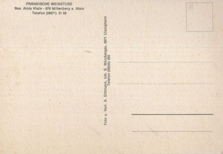 Miltenberg - Fränkische Weinstube
