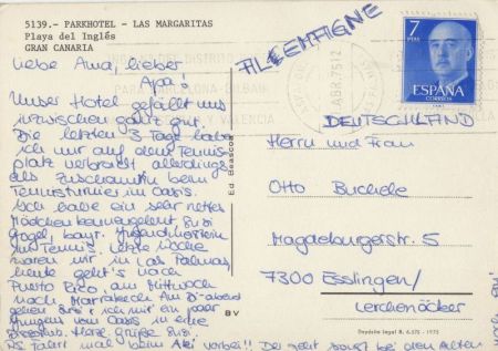 Playa del Inglés - Spanien - Parkhotel Las Magaritas