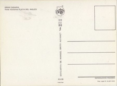 Playa del Inglés - Spanien - Vista nocturna