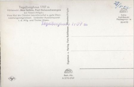 Füssen - Tegelberghaus