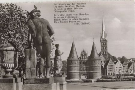 Lübeck - Merkur auf Puppenbrücke Lübeck - Merkur auf Puppenbrücke