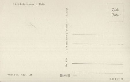 Lütschetalsperre - Ansicht